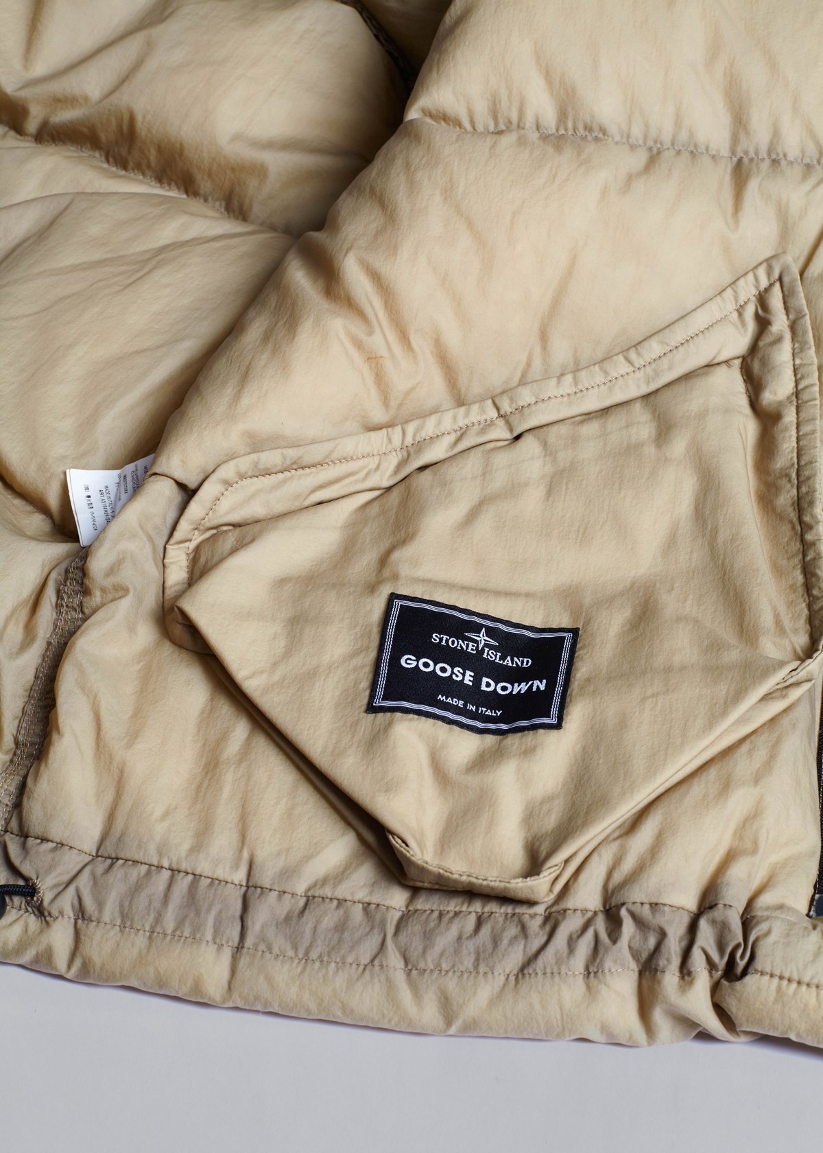 STONE ISLAND OPAQUE NYLON TELLA LIGHT GOOSE DOWN JACKET AW2005 STONE ISLAND OPAQUE NYLON TELLA LIGHT GOOSE DOWN JACKET AW2005