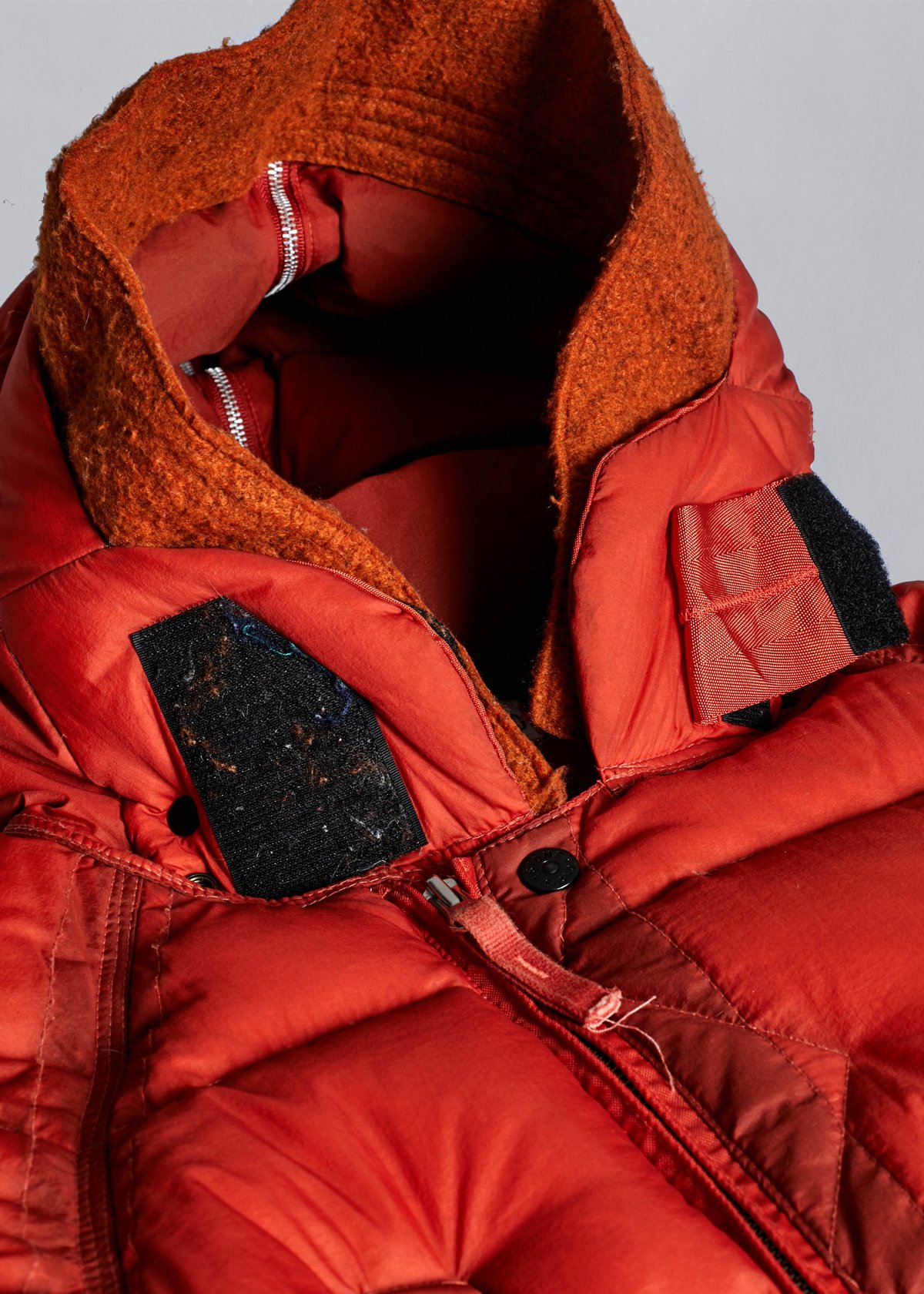 OPAQUE NYLON ORANGE GOOSE DOWN JACKET AW2007 OPAQUE NYLON ORANGE GOOSE DOWN JACKET AW2007