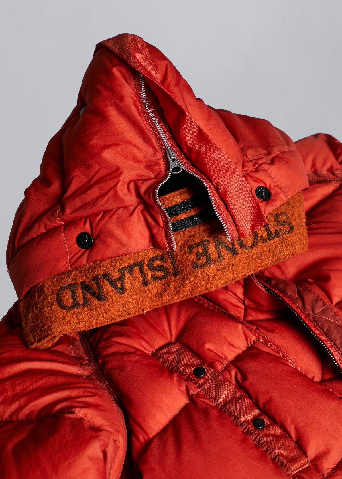 OPAQUE NYLON ORANGE GOOSE DOWN JACKET AW2007 OPAQUE NYLON ORANGE GOOSE DOWN JACKET AW2007