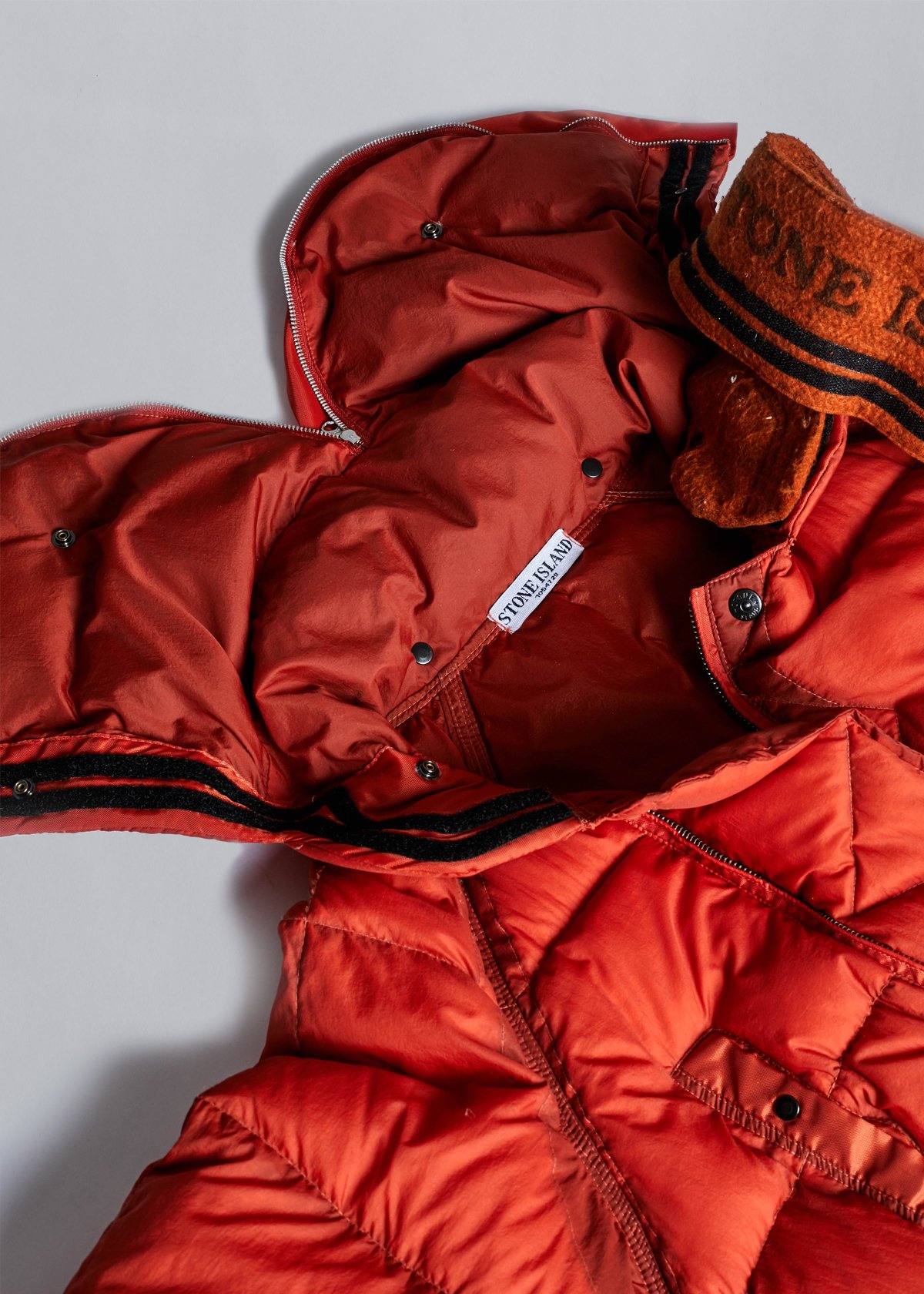 OPAQUE NYLON ORANGE GOOSE DOWN JACKET AW2007 OPAQUE NYLON ORANGE GOOSE DOWN JACKET AW2007