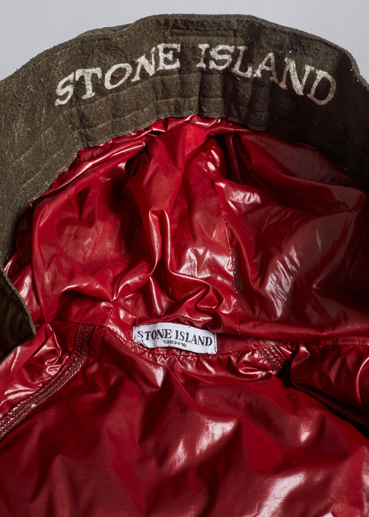 STONE ISLAND OLIVE GARMENT DYED GOOSE DOWN JACKET STONE ISLAND OLIVE GARMENT DYED GOOSE DOWN JACKET