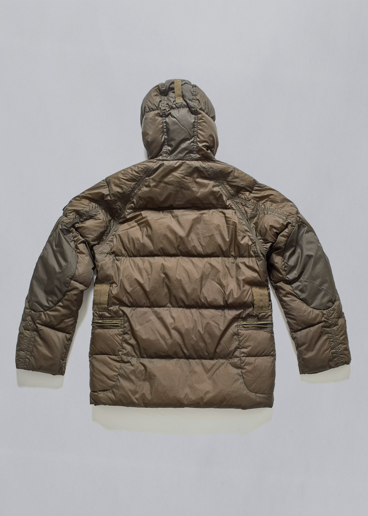 STONE ISLAND OLIVE GARMENT DYED GOOSE DOWN JACKET STONE ISLAND OLIVE GARMENT DYED GOOSE DOWN JACKET