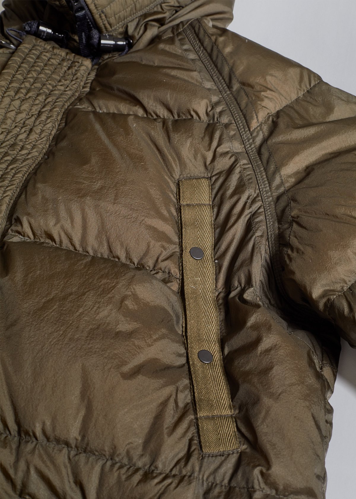 STONE ISLAND OLIVE GARMENT DYED GOOSE DOWN JACKET STONE ISLAND OLIVE GARMENT DYED GOOSE DOWN JACKET