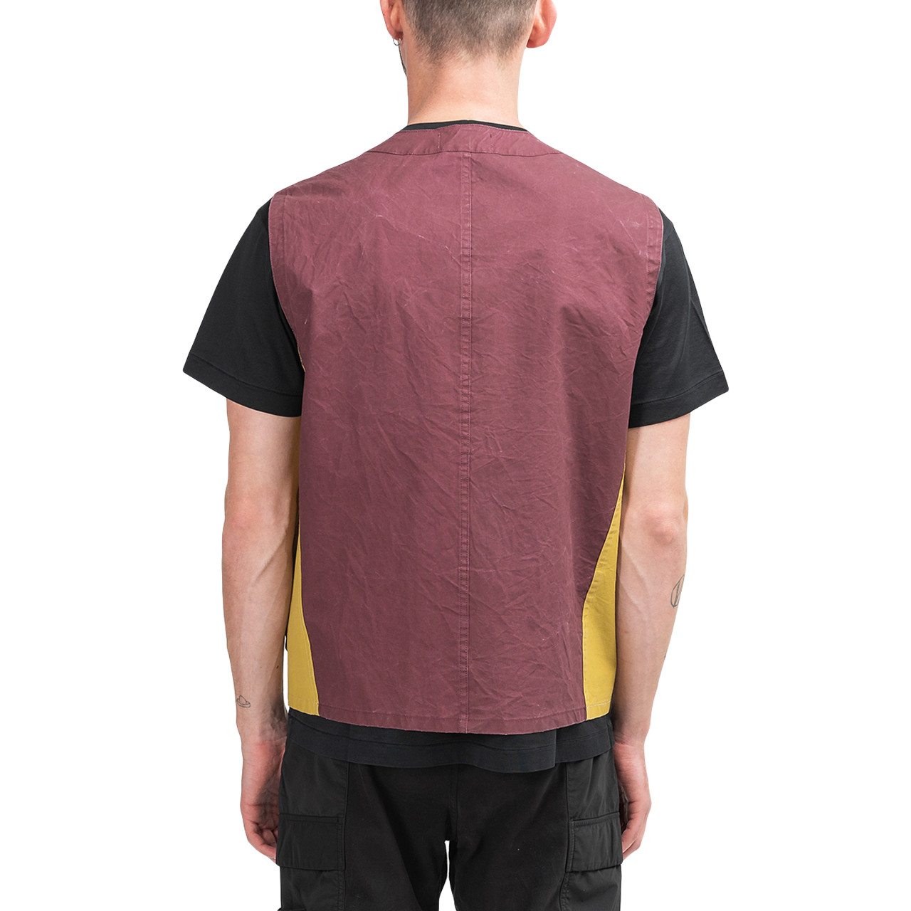STONE ISLAND TELA PLACCATA BICOLORE VEST (MULTI) STONE ISLAND TELA PLACCATA BICOLORE VEST (MULTI)